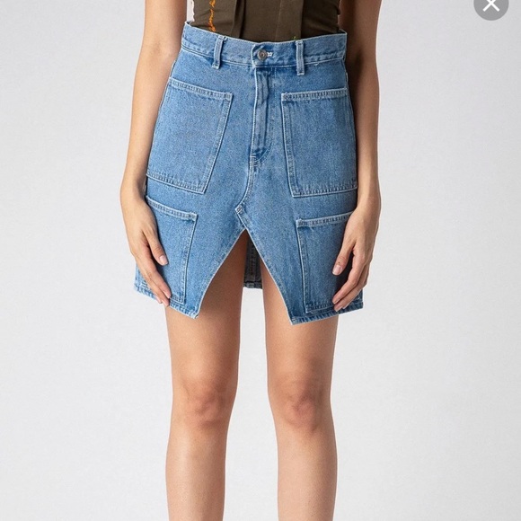 Lourdes Jean Skirt made in Italy - Picture 7 of 8